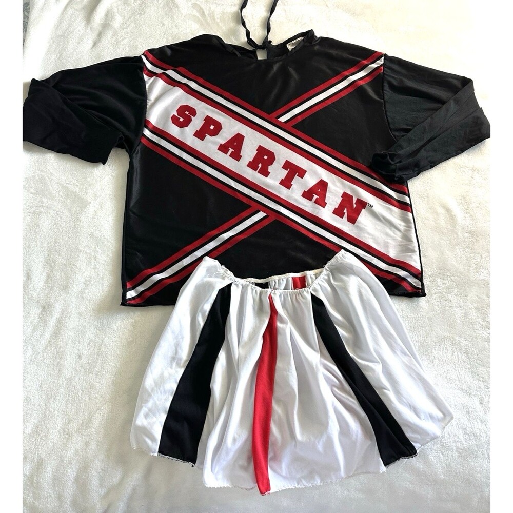 Vintage SNL Spartan Cheerleader Costume Adult One Size 2005 Pony Express 2 piece